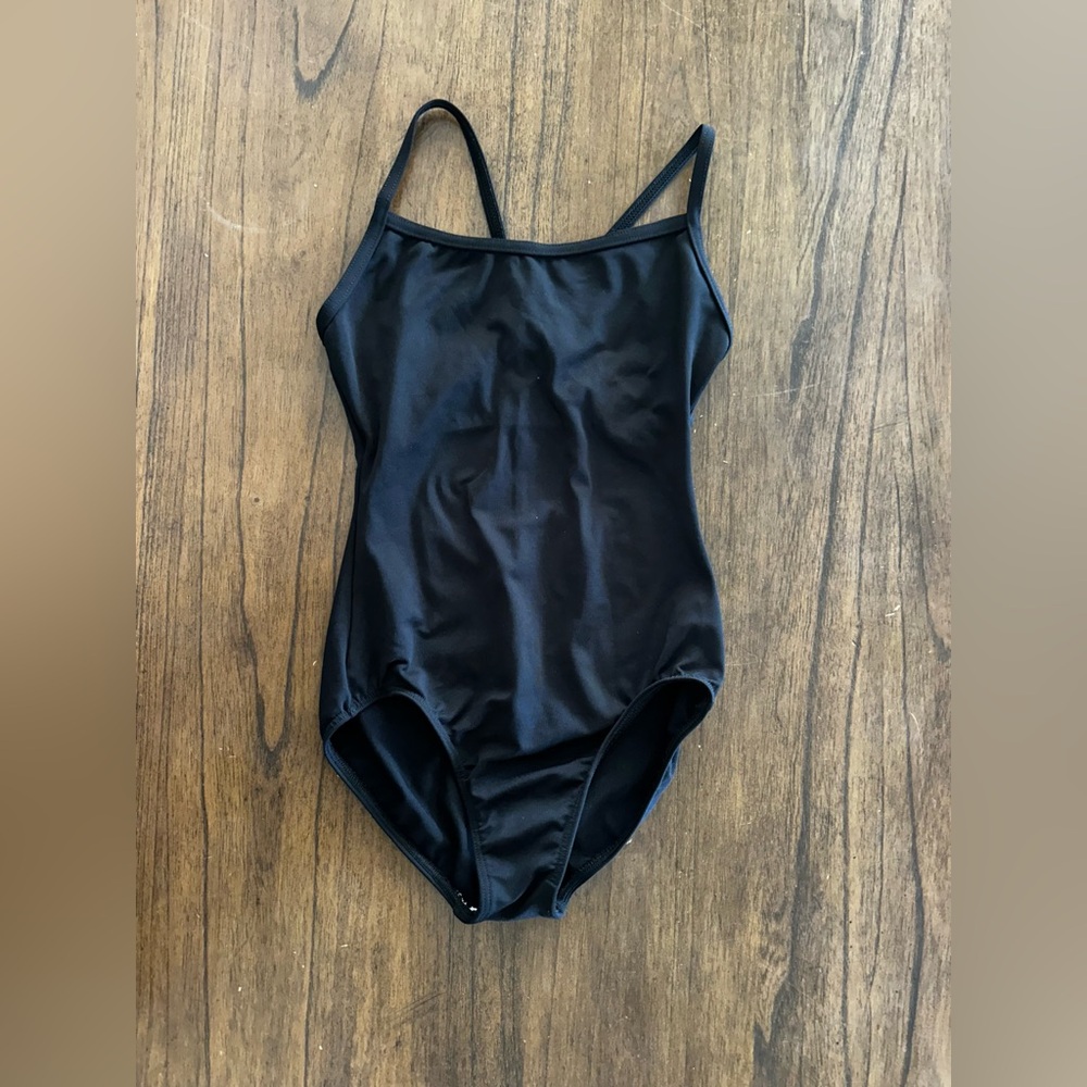 Motionwear Leotard Adult Medium Black Camisole Ballet Dance